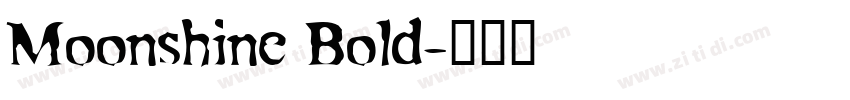 Moonshine Bold字体转换